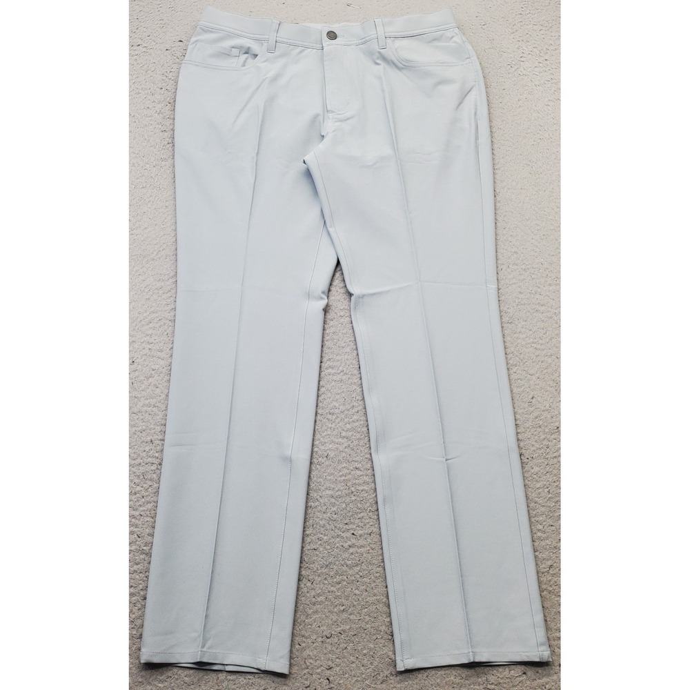 Dunning Golf Chino Pants Mens 34/32 Gray Performance Stretch Quick Dry D7S21P068